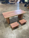 Cedar Play Table and Stools